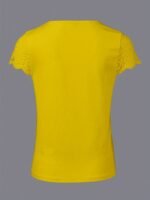 Women'S Soft Pink V-Neck T-Shirt - Elegant Lace Trim Blouse, Machine Washable Everyday & Formal Tops For Women, Versatile Top, Feminine Style, Breathable Top, Stylish Top, Summer Wardrobe - Image 7