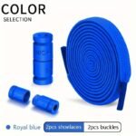 Elastic No Tie Shoelaces, Acetate Sports Shoe Laces With Alphabets Pattern, Lightweight Quick Lazy Laces For Sneakers - Image 5