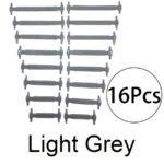 16Pcs Elastic No-Tie Shoelaces 16Pcs Silicone No-Tie Shoelaces, Elastic Quick-Fit, Comfortable, Durable, Time-Saving Replacement Laces For Shoes - Image 17