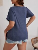 Plus Size, Plus Size Women'S Ruched Batwing Sleeve T-Shirt - Image 5