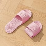 Eva Foldable Slippers For Travel, Indoor Bathroom Massage Sandals, Unisex Quick-Dry Non-Slip Flat Sole Slippers, All-Season Simple Solid Color Slip-On Clogs - Image 15