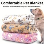 1/3Pcs Dog Fleece Washable Blanket-Pet Cheap Blanket-Paw Blankets For Indoor Cats-Kitten&Puppy Essentials-Small Throw Blankets-Dog Towel-For Large Medium Small Dogs-For Couch&Crate&Bed-For Rabbit, Hamster, Guinea-Cage Liner-Stuff-Accessories-Gifts