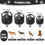 1Pc Adjustable Dog Baseball Cap With Ear Holes - Breathable Sun Protection Hat For Small To Medium Dogs, Black With White Logo, Outdoor Pet Accessory, Dog Hat, Adjustable Headgear, Durable Pet Wear - Image 3