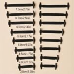 16Pcs Elastic No-Tie Shoelaces 16Pcs Silicone No-Tie Shoelaces, Elastic Quick-Fit, Comfortable, Durable, Time-Saving Replacement Laces For Shoes - Image 2