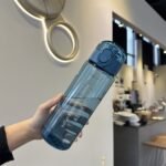 780Ml Bpa-Free Sports Water Bottle With Time Marker & Motivational Quotes - Large Capacity, Portable, Leak-Proof Flip Lid For Outdoor Activities, Gym, Or Daily Hydration (Blue & Pink), Outdoor Hydration Bottle | Gradient Design Bottle - Image 3