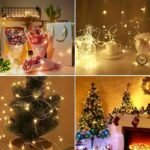 Bzpcf 1Pc Usb Fairy String Lights, 20.12Meter 200Led, 10.06Meter 100 Led, 5.0Meter 50Led, Silver Wire, 8 Lighting Modes, Remote Control, Usb Powered, Non-Rechargeable, Button Control, For Wedding, Bedroom, Ceiling, Christmas Decoration - Image 12