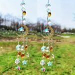Charming Crystal Starlight Catcher - Sparkling Glass Wind Chime, Suitable For Bedroom And Living Room Decor | Elegant Car Interior Hanging Ornament - Image 7