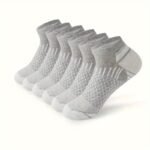 6 Pairs Of Men'S Low Cut Ankle Socks, Anti Odor & Sweat Absorption Breathable Socks, For All Seasons Wearing - Image 3