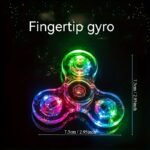 Colorful Finger Spinner, Glowing Rotating Novelty Fidget Spinner, Fun Party Favor, Christmas, Halloween, Carnival, New Year, Birthday Gift, Party Favor, Fun Game Time, Safe Material, Durable Design, Cool Toy, Kids' Small Toy - Image 3