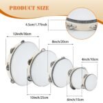 1Pc Wood Handheld Tambourine, Single Row Metal Jingles, Percussion Musical Instrument For Church, Ktv, Party, Game - Image 2