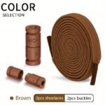 Elastic No Tie Shoelaces, Acetate Sports Shoe Laces With Alphabets Pattern, Lightweight Quick Lazy Laces For Sneakers - Image 29