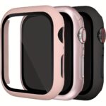 3Pcs For Apple Watch Case Set With Tempered Glass Screen Protector, Anti-Drop Fashion Casual Protective Cover, Compatible With For Apple Watch Series 38/40/41/42/44/45/46/49Mm, Smartwatch Accessories, Smartwatch Protection | Sleek Watch Case | Tempe - Image 21