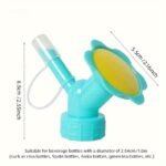 Dual-Use Watering Nozzle - Fits Soda & Beverage Bottles, Ideal For Flowers &, Thread, Random Color - Image 4