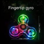 Colorful Finger Spinner, Glowing Rotating Novelty Fidget Spinner, Fun Party Favor, Christmas, Halloween, Carnival, New Year, Birthday Gift, Party Favor, Fun Game Time, Safe Material, Durable Design, Cool Toy, Kids' Small Toy - Image 2