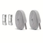 1 Pair Of Shoe Laces, 2 Elastic Bands And 2 Buckle, Elastic Shoe Laces Solid Color Classic Shoe Laces Suitable For Casual Shoes Sports Shoes - Image 7