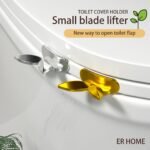 Toilet Lid Puller - No-Contact Hands-Free Toilet Cleaning Tool With Ergonomic Handle, Durable Plastic Bathroom Accessory For Easy Cleaning & Discreet Design, Toilet Accessories, Sleek Design, Smooth Finish