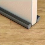 Self-Adhesive Silicone Door Draft Stopper - Weather Stripping Under Door Seal For Noise Insulation, Waterproof And Energy Saving, Multi-Surface Compatible, Plastic Material, Pack Of 1 - White, Black, Grey - Image 5