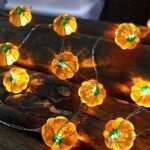 Pumpkin-Shaped Led String Lights - Battery-Powered Warm Yellow Glow, Durable Copper Wire Decorative Lighting For Indoor Holiday Decor, Parties, Celebrations, Festive Ambiance, Festive Lighting, Celebration Accessories, Cozy Ambiance, Decorative Lights, Quality Craftsmanship, Festive Decorators
