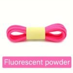 1Pair Oval Shoelaces For Various Sports, Casual, And Canvas Shoes - Durable Polyester And Spandex, Simple Solid Colors, Hand Washable, Knit Design With Rainbow Details - Image 13