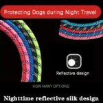 Reflective Dog Leash With Comfortable Padded Handle - Double Heavy Duty Traction Rope For Strong Dogs - Enhance Safety And Control On Walks Christmas Gift - Image 6