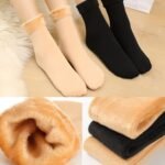Solid Thick Warm Snow Socks, Warm Plush Lined Mid-Calf Floor Socks For Fall & Winter, Women'S Stockings & Hosiery For Winter - Image 10