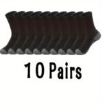 10 Or 20 Or 30 Pairs Of Men'S Fashion Crew Socks, Comfy Breathable Thin Sport Socks For All Seasons Wearing - Image 5