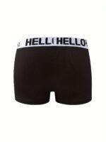 5Pcs Men'S 'Hello' Boxer Briefs - Fashionable, Breathable, And Comfortable Sports Trunks With High Stretch, Quick-Drying Sports Briefs, Men'S Underwear - Image 8