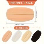 Silicone Bra Strap Cushion Holders - 2Pcs Non-Slip Shoulder Pads, Invisible Anti-Slip Comfort Pads For Bra Straps, Hidden Bra Accessories For Preventing Strap Slippage, Solid Color, Non-Textile Material - Image 4