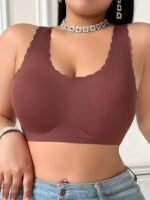 Plus Size Traceless Push Up And Anti-Sagging Wireless Bra Anti-Slip Bra Women Breast Holding Comfortable Breathable Top Truss Chest Pad Beauty Back Vest Women - Image 9