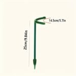 4Pcs Greenhouse Plant Support Stakes, 24.99Cm Semicircle Plastic Vine Climbing Brackets For Indoor Flowers & Garden Care, Arrangement, Pile Frame, Fixed Rod - Image 3