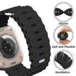 Waterproof Silicone Sport Band For Iwatch - Fits 38Mm To 49Mm, Compatible With Series Se/Ultra/1-9, Replacement Strap With Secure Button Clasp - Image 4