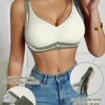 New Summer Style Women'S Lingerie With Fixed Cups, Gathers Side Breast, Prevents Sagging, Sexy Back Design, Comfortable And Seamless Bra.