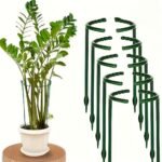 8Pcs Adjustable Plastic Plant Support Cages - Suitable For Indoor And Outdoor Flexible Garden Plant Support Frames - Image 2