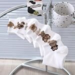 5 Pairs Cute 3D Cartoon Bear Socks, Comfy & Breathable Short Socks, Women'S Stockings & Hosiery - Image 4
