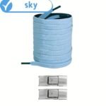 1 Pair Easy-Install Elastic Flat Shoelaces With Metal Buckles - No-Tie, Lightweight & Durable Polyester Blend - Ideal For Sneakers, Hiking & Casual Shoes - Handwashable, Shoe Accessories - Image 21