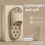 Women'S Thick Sole Non-Slip Eva Slippers - Soft Cushioned Indoor/Outdoor Beach Sandals, All-Season Comfort With Ergonomic Design, Solid Color For Home & Casual Wear, Indoor Slippers | Simple Slipon Design | Durable Slippers, Ladies Slippers - Image 15