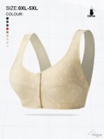 Women'S Oversized Underwear Front Button Vest Comfortable Bra, Thin Breathable Random Print Oversized Bra - Image 3