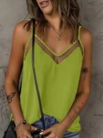 Spring/Summer/Autumn Fashion Solid Color Elegant Commuting Strap Vest - Image 7