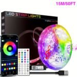 Nbbuff Led Lights For Bedroom, 91.44Cm-30.48Meter Smart App Control Music Sync Color Changing Strip Lights With Remote And Timing, For Room Home Party Decoration - Image 9
