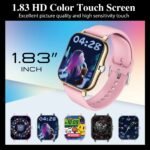 1.83-Inch Full Touch Screen Silicone Strap Smart Sports Watch, Unisex Fitness Outdoor Pedometer, Various Watch Faces Available, Wireless Calls, Multiple Sports Modes, Remote Camera Control, Alarm Clock, Weather Forecasts, Featuring A Tft Display And Alloy Body, Equipped With A 180Mah Battery, Suitable As A Gift For Both Men And Women. - Image 6