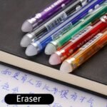 36Pcs/Set 6 Colors Neutral Erasable Pen, Blue/Black/Red/Green/Orange/Purple Ink Writing Gel Pens Washable Handle School Office Supplies Stationery Gift - Image 6