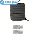 1 Pair Easy-Install Elastic Flat Shoelaces With Metal Buckles - No-Tie, Lightweight & Durable Polyester Blend - Ideal For Sneakers, Hiking & Casual Shoes - Handwashable, Shoe Accessories - Image 20