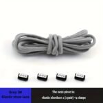 1 Pair Spandex Elastic Semicircle Shoelaces, No-Tie Quick Laces For Sneakers And Shoes - Image 14