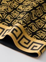 4Pcs Men'S Luxury Black & Golden Boxer Briefs - High-Elasticity, Comfortable Polyester-Spandex Blend, Non-Transparent With Unique Geometric & Floral Prints - Stylish Casual Underwear - Image 9