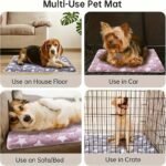 Cozy All-Season Plush Pet Mat | Soft, Thickened Warm Blanket For Cats & Dogs | Machine-Washable, Durable Polyester | Ideal For Autumn & Winter Sleep Comfort | Star Patterned Design, Pet Sleeping Ma - Image 11