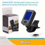 Clip On Guitar Tuner Electronic Clip On Tuner For Most String Instruments Easy Reading Accurate Tuning Tuner Clip For Guitar Green When The Tone Is Accurate, Blue When It Is Inaccurate - Image 3