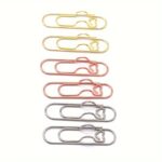 6Pcs Mixed Color Multifunctional Love Metal Pen Clip, Paper Clip With Pen Buckle, Journal Diary Accessories, Fixed Pen Clip, Pen Hanging - Image 9