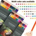 18/36/48 Color Pencil Set - Vibrant Wooden Colored Pencils With Ergonomic Grip, Medium Point For Art & Crafts, Assorted Colors For Drawing, Coloring, And Creative Projects, Art Supplies, Playful Design, Quality Craftsmanship