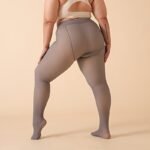 Autumn And Winter Collection Plus-Size Women'S Thickened Fleece-Lined Tights, High-Waisted Stretchy Warm Leggings, Fleece-Lined High-Elastic Base Layer Stockings, Thermal Pants. - Image 2