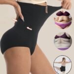 1Pc High-Waist Tummy Control Shapewear Panties For Women - Slimming Waist Trainer & Butt Lifter, Postpartum Recovery Underwear With Adjustable Hook Closure, Geometric Pattern, Breathable Fabric, Waist Slimming Panties | Snug Fit Design | Adjustable Closure, Waist Trainer Tummy Control - Image 5